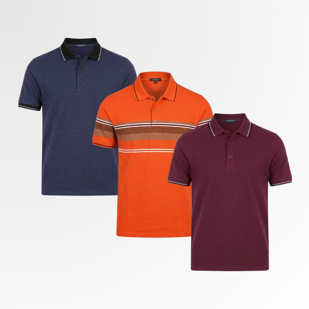 Premium Polo Combo – 3 Pack | Prestige Set