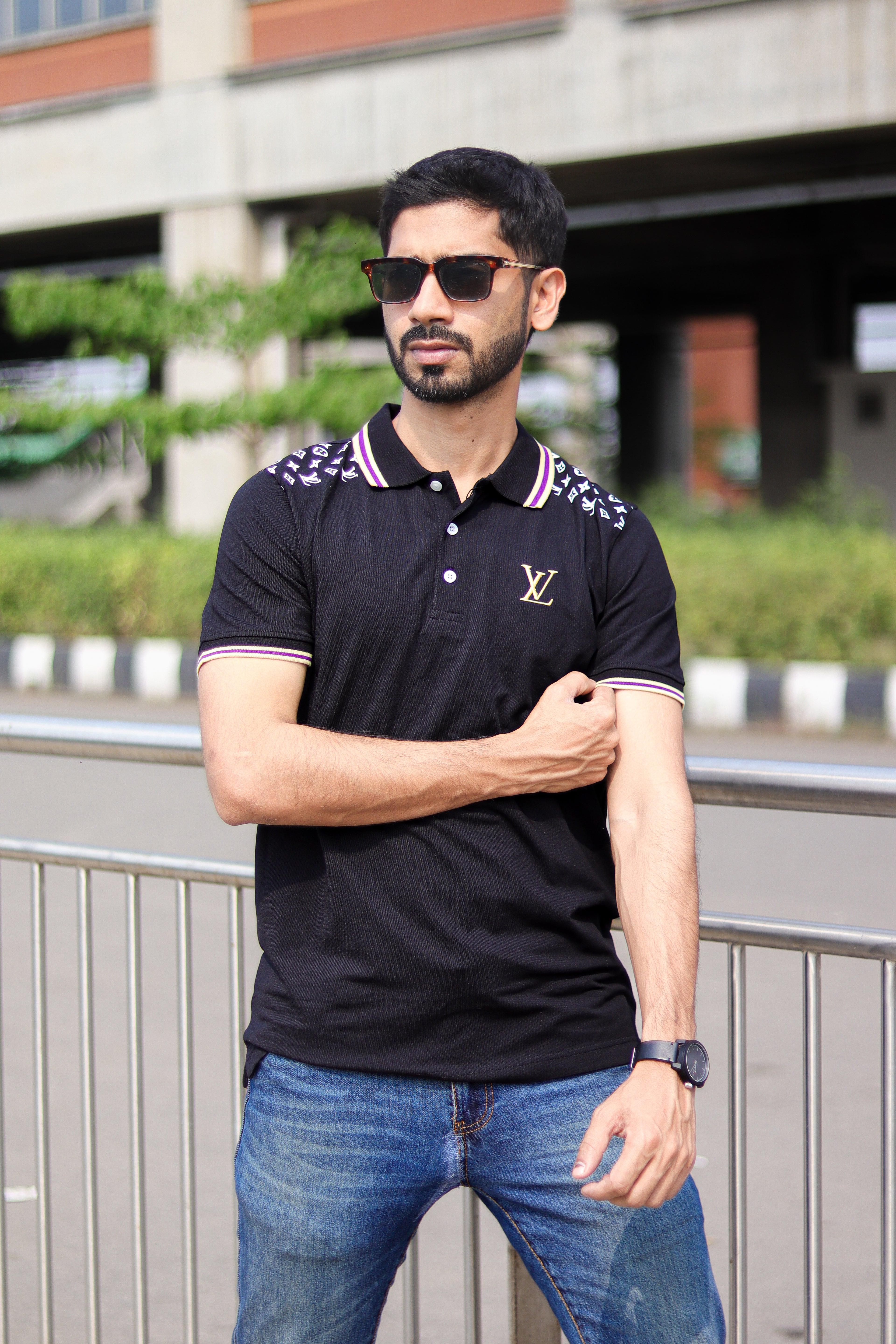 Luis Vuitton Polo T shirt - Black