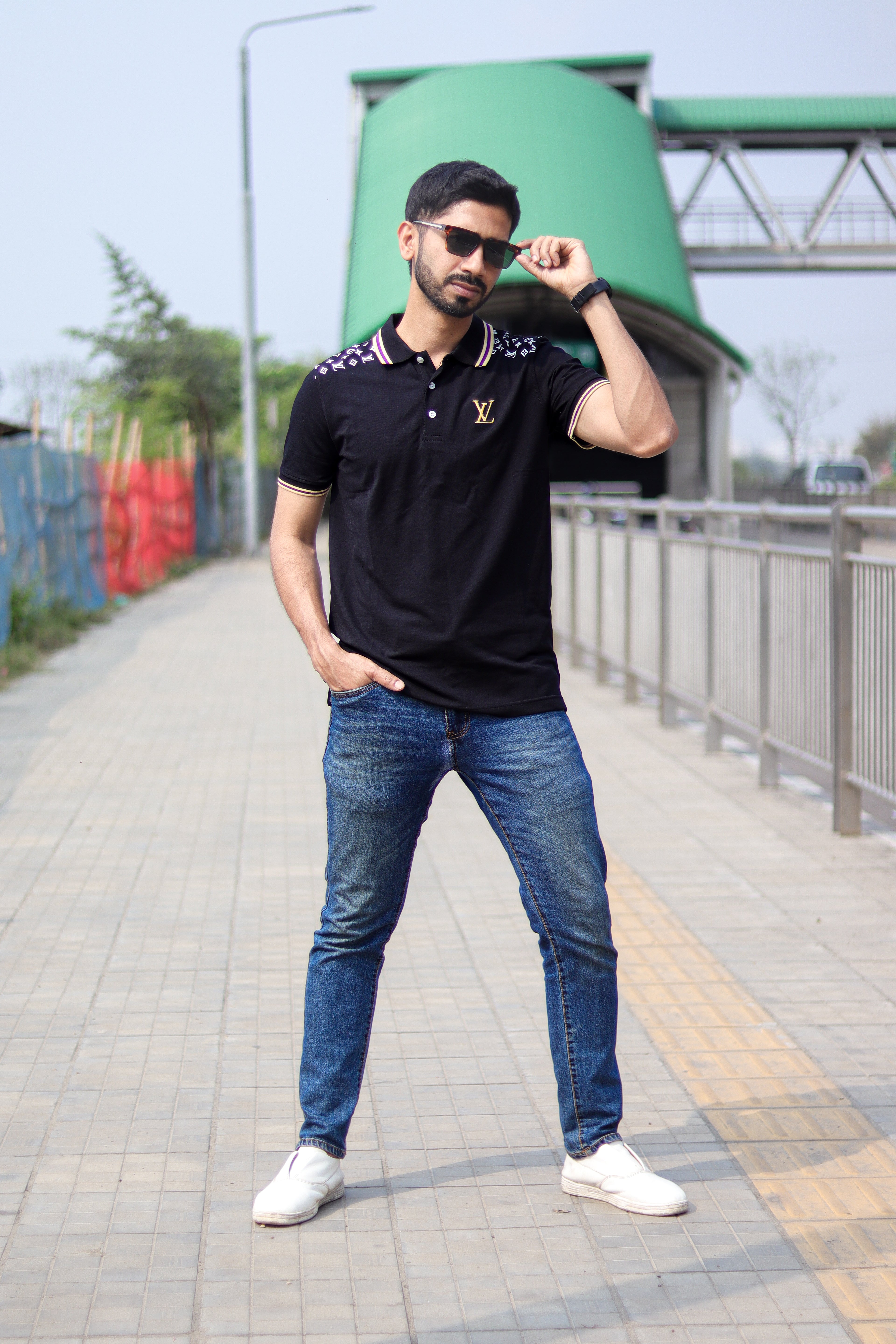 Luis Vuitton Polo T shirt - Black