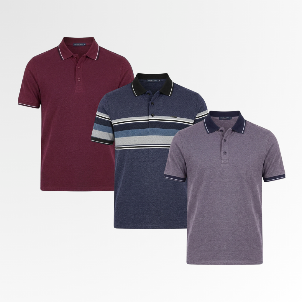 Premium Polo Combo – 3 Pack | Alpha Set