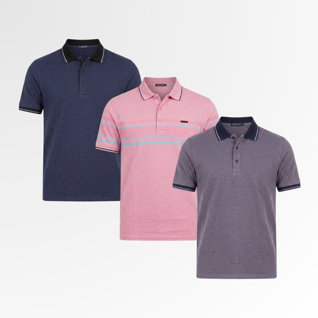 Premium Polo Combo – 3 Pack | Core Set